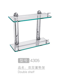 时尚壁挂双层置物架 ...